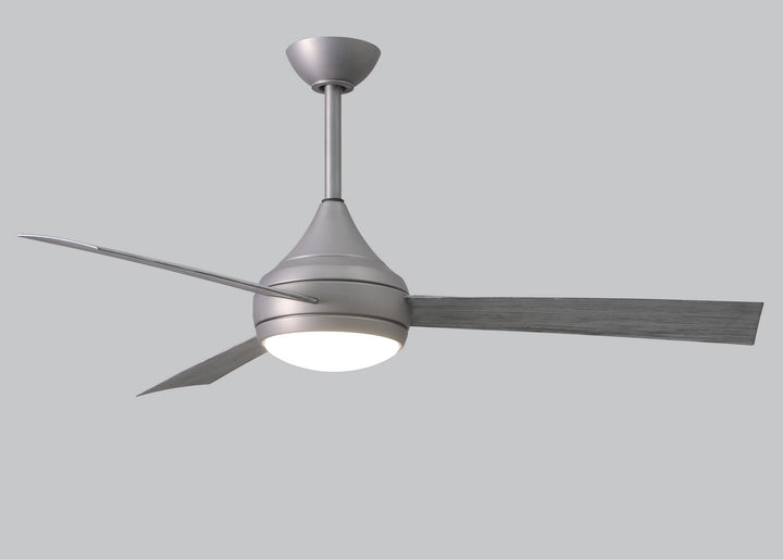 Matthews Fan Company Donaire DA-BS-BW Ceiling Fan 52 - Brushed Stainless, Barnwood/