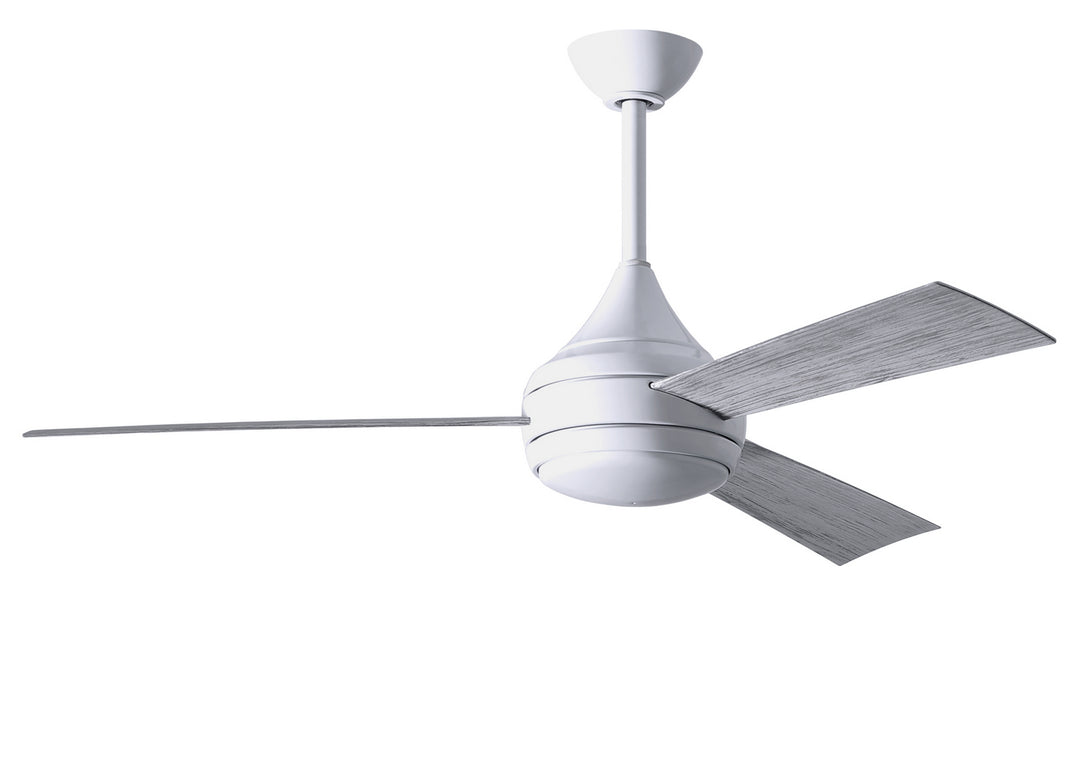 Matthews Fan Company Donaire DA-WH-BW Ceiling Fan 52 - Gloss White, Barnwood/