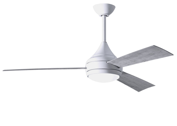 Matthews Fan Company Donaire DA-WH-BW Ceiling Fan 52 - Gloss White, Barnwood/