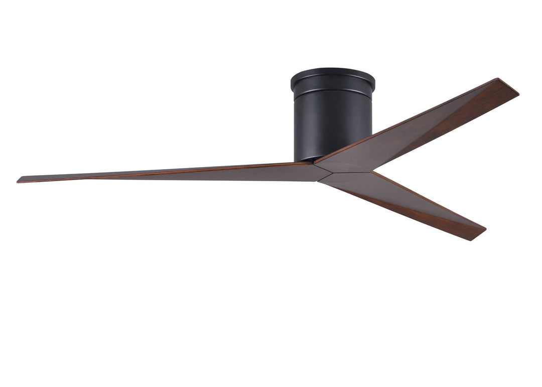 Matthews Fan Company Eliza EKH-BK-WN Ceiling Fan 56 - Matte Black, Walnut Tone/