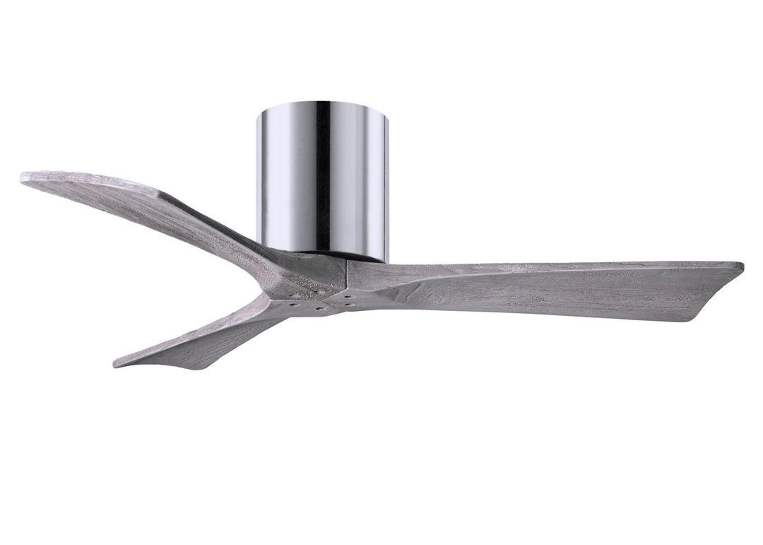 Matthews Fan Company Irene IR3H-CR-BW-42 Ceiling Fan 42 - Polished Chrome, Barnwood Tone/