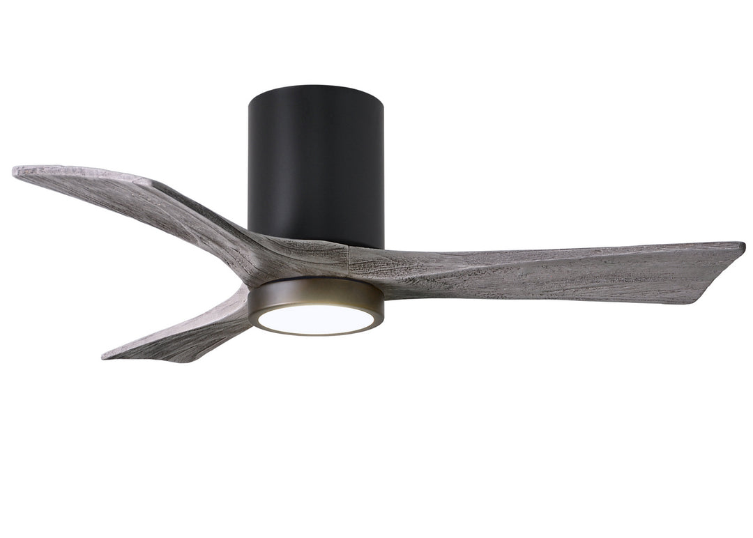 Matthews Fan Company Irene IR3HLK-BK-BW-42 Ceiling Fan 42 - Matte Black, Barnwood Tone/