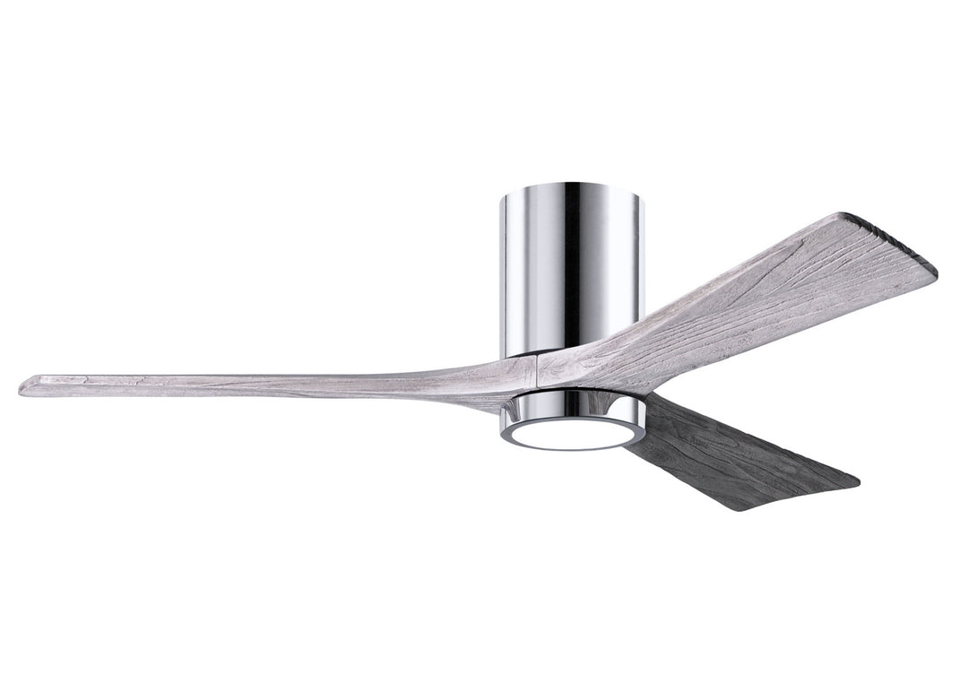 Matthews Fan Company Irene IR3HLK-CR-BW-52 Ceiling Fan 52 - Polished Chrome, Barnwood Tone/