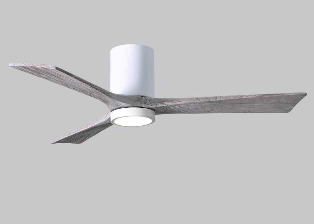 Matthews Fan Company Irene IR3HLK-WH-BW-52 Ceiling Fan 52 - Gloss White, Barnwood Tone/