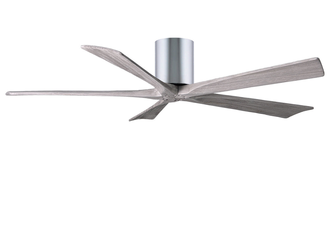 Matthews Fan Company Irene IR5H-CR-BW-60 Ceiling Fan 60 - Polished Chrome, Barnwood Tone/