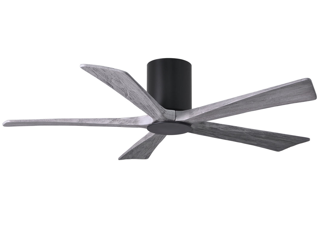 Matthews Fan Company Irene IR5HLK-BK-BW-52 Ceiling Fan 52 - Matte Black, Barnwood Tone/