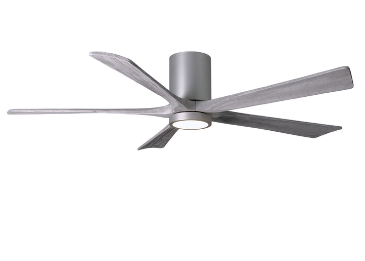 Matthews Fan Company Irene IR5HLK-BN-BW-60 Ceiling Fan 60 - Brushed Nickel, Barnwood Tone/