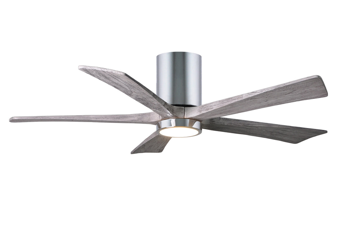 Matthews Fan Company Irene IR5HLK-CR-BW-52 Ceiling Fan 52 - Polished Chrome, Barnwood Tone/