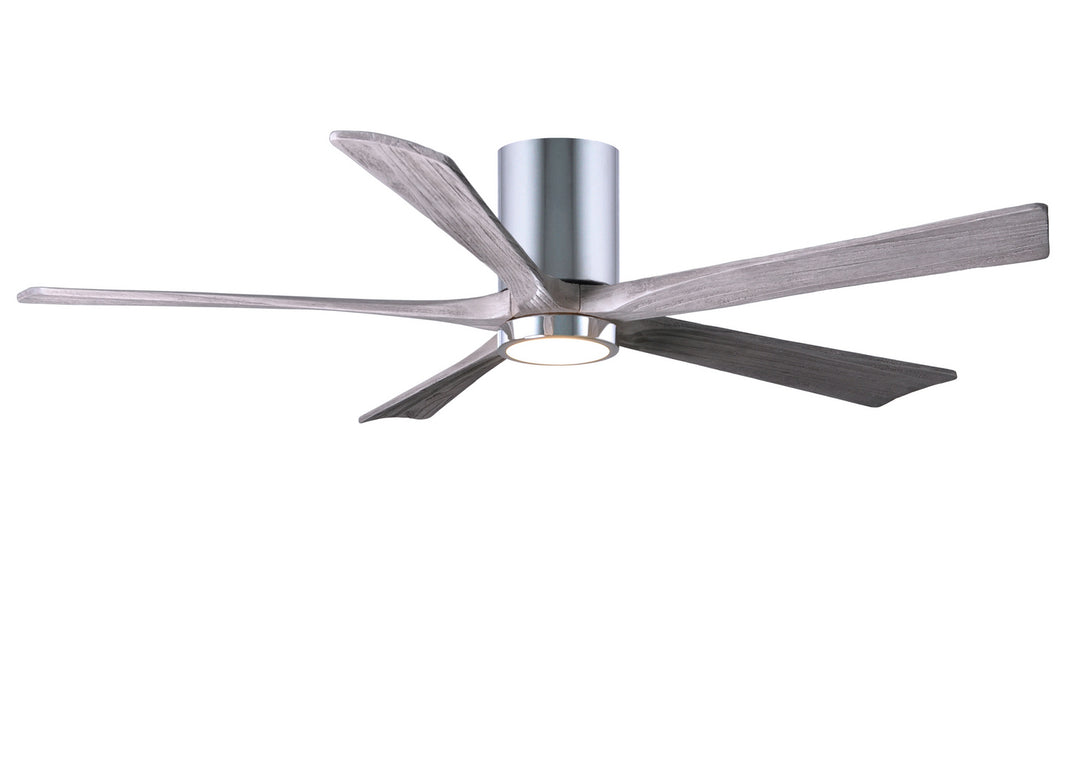 Matthews Fan Company Irene IR5HLK-CR-BW-60 Ceiling Fan 60 - Polished Chrome, Barnwood Tone/