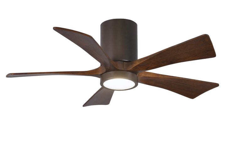 Matthews Fan Company Irene IR5HLK-TB-WA-42 Ceiling Fan 42 - Textured Bronze, Walnut Tone/