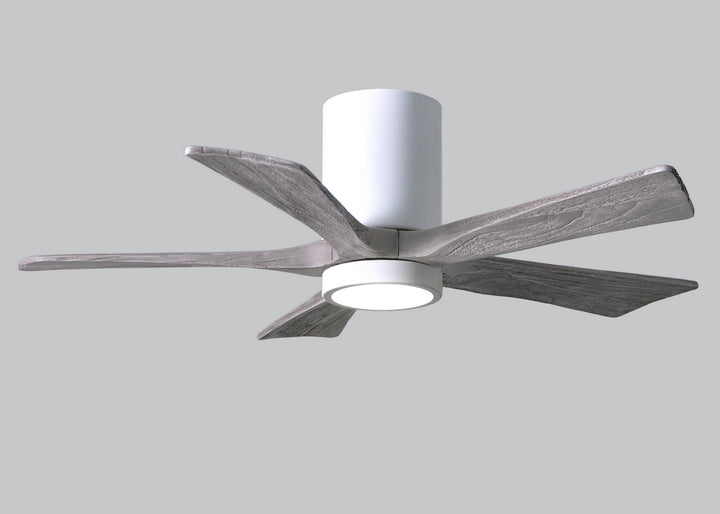 Matthews Fan Company Irene IR5HLK-WH-BW-42 Ceiling Fan 42 - Gloss White, Barnwood Tone/