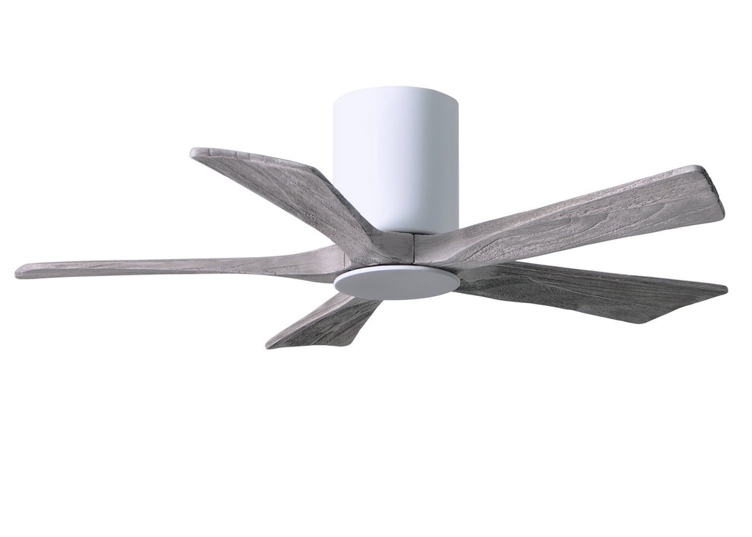 Matthews Fan Company Irene IR5HLK-WH-BW-42 Ceiling Fan 42 - Gloss White, Barnwood Tone/