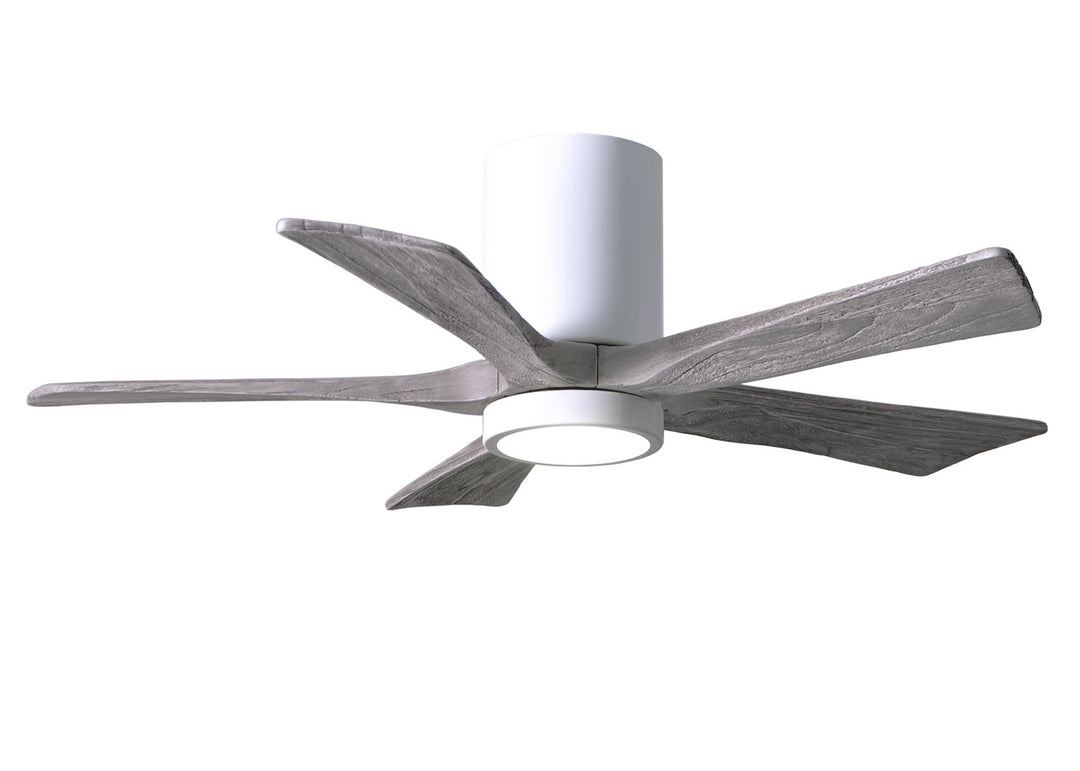 Matthews Fan Company Irene IR5HLK-WH-BW-42 Ceiling Fan 42 - Gloss White, Barnwood Tone/