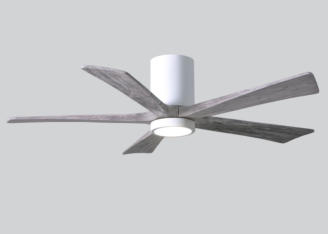 Matthews Fan Company Irene IR5HLK-WH-BW-52 Ceiling Fan 52 - Gloss White, Barnwood Tone/