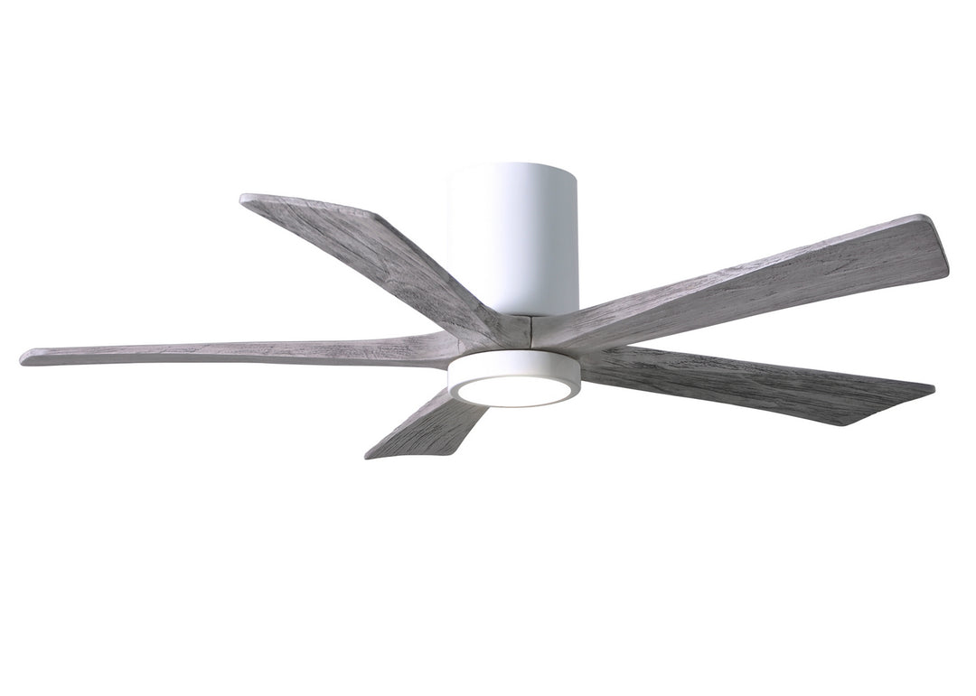 Matthews Fan Company Irene IR5HLK-WH-BW-52 Ceiling Fan 52 - Gloss White, Barnwood Tone/