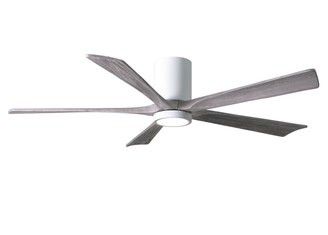 Matthews Fan Company Irene IR5HLK-WH-BW-60 Ceiling Fan 60 - Gloss White, Barnwood Tone/