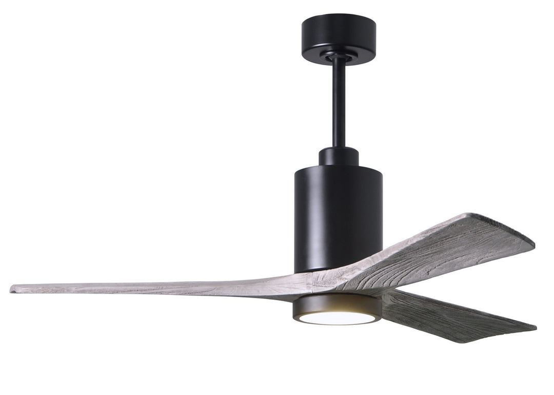 Matthews Fan Company Patricia PA3-BK-BW-52 Ceiling Fan 52 - Matte Black, Barnwood Tone/