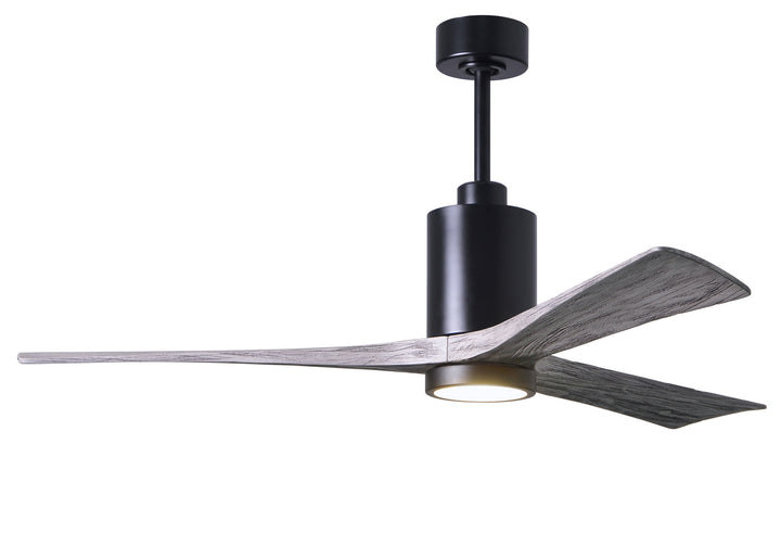 Matthews Fan Company Patricia PA3-BK-BW-60 Ceiling Fan 60 - Matte Black, Barnwood Tone/