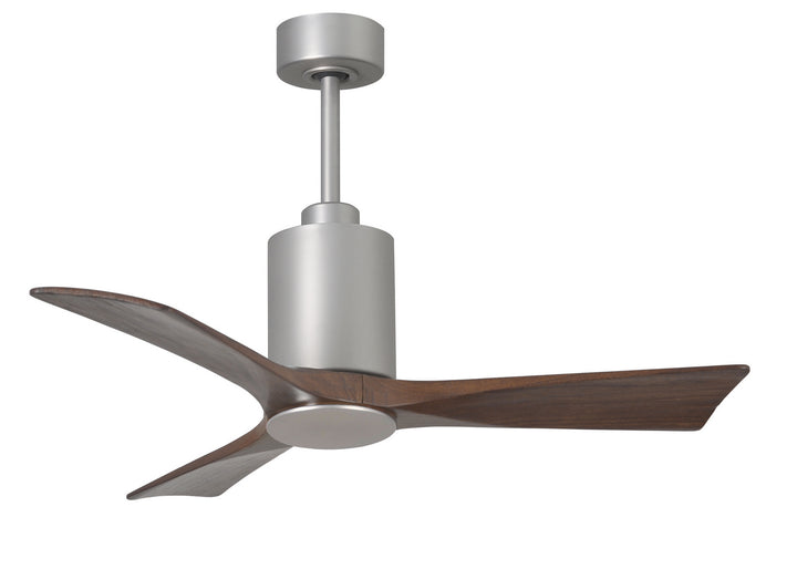 Matthews Fan Company Patricia PA3-BN-WA-42 Ceiling Fan 42 - Brushed Nickel, Walnut Tone/