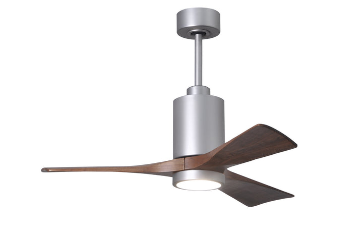 Matthews Fan Company Patricia PA3-BN-WA-42 Ceiling Fan 42 - Brushed Nickel, Walnut Tone/