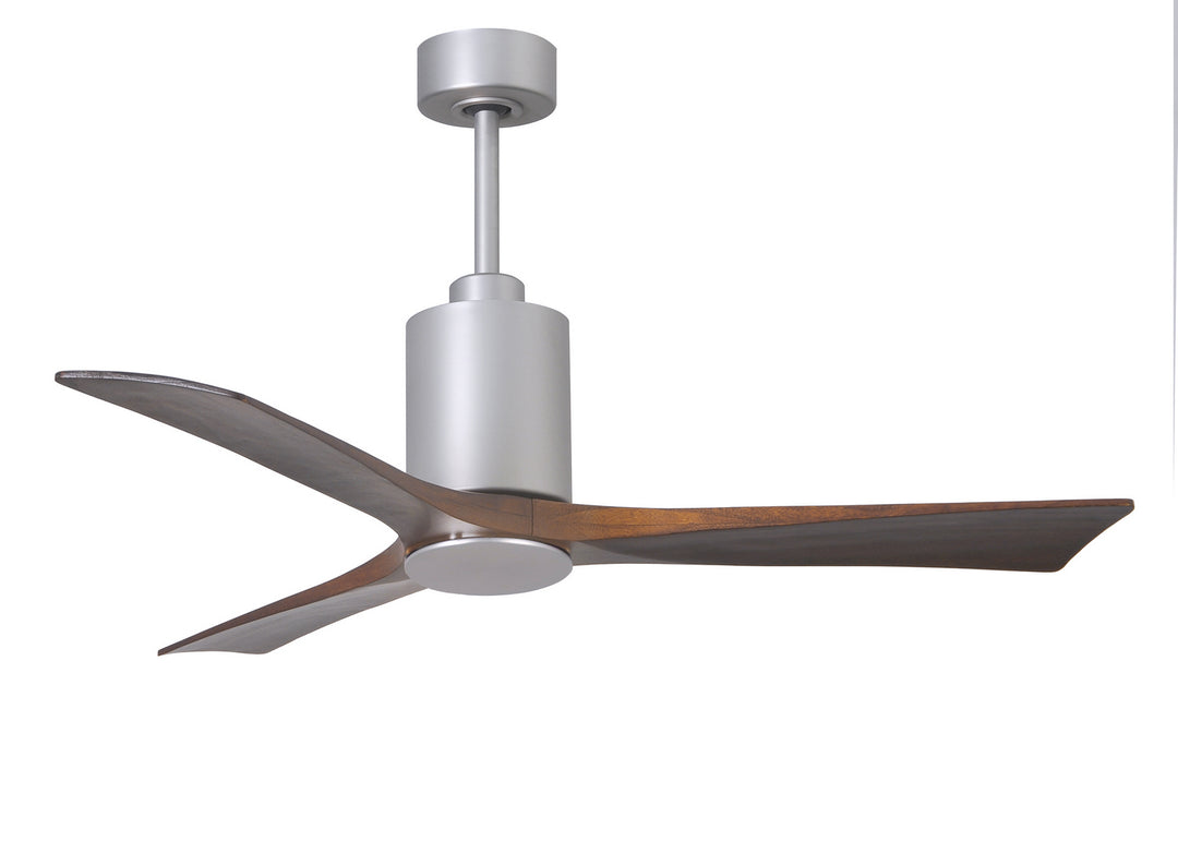 Matthews Fan Company Patricia PA3-BN-WA-52 Ceiling Fan 52 - Brushed Nickel, Walnut Tone/