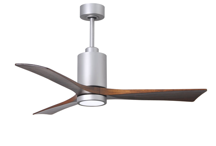 Matthews Fan Company Patricia PA3-BN-WA-52 Ceiling Fan 52 - Brushed Nickel, Walnut Tone/