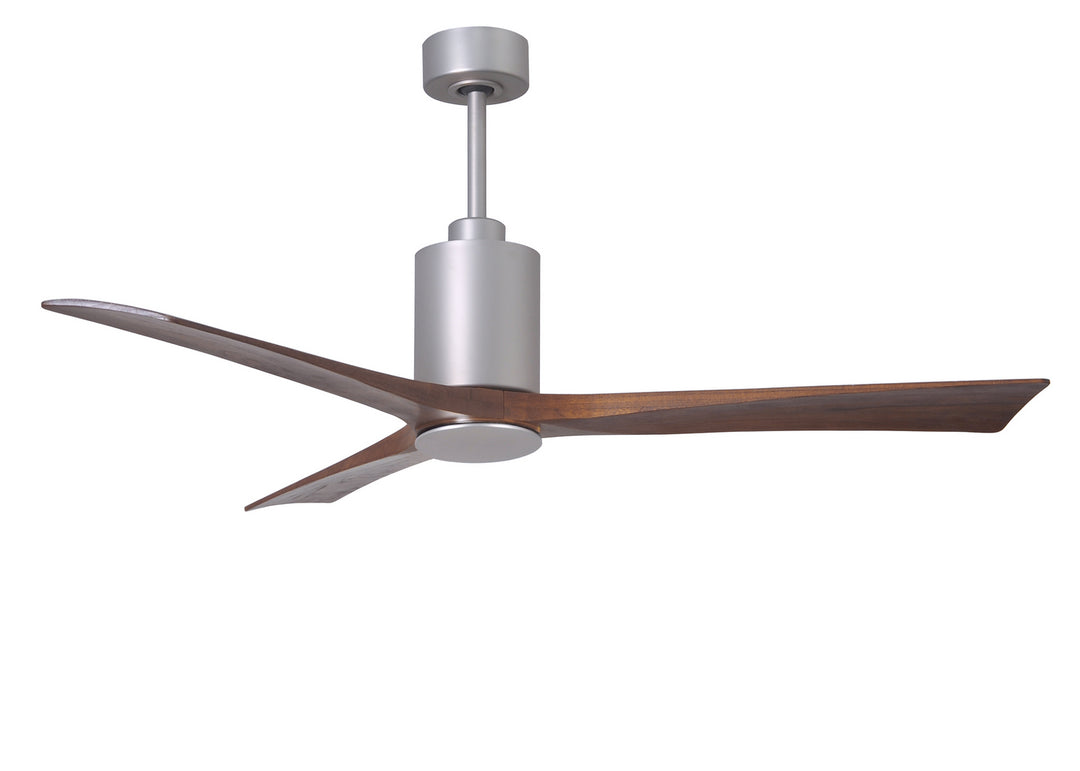 Matthews Fan Company Patricia PA3-BN-WA-60 Ceiling Fan 60 - Brushed Nickel, Walnut Tone/