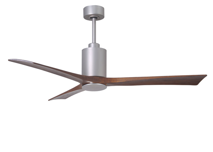 Matthews Fan Company Patricia PA3-BN-WA-60 Ceiling Fan 60 - Brushed Nickel, Walnut Tone/