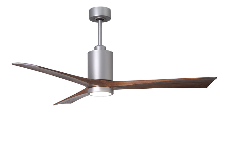 Matthews Fan Company Patricia PA3-BN-WA-60 Ceiling Fan 60 - Brushed Nickel, Walnut Tone/