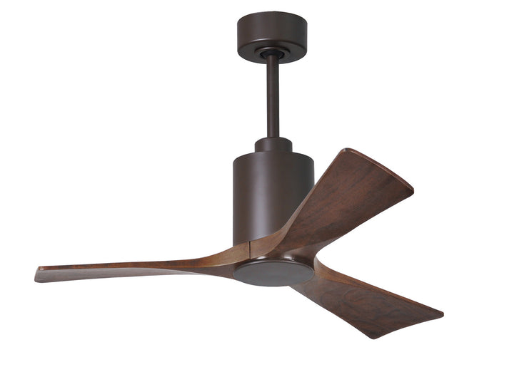 Matthews Fan Company Patricia PA3-TB-WA-42 Ceiling Fan 42 - Textured Bronze, Walnut Tone/