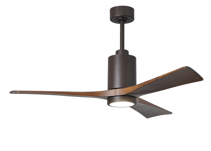 Matthews Fan Company Patricia PA3-TB-WA-52 Ceiling Fan 52 - Textured Bronze, Walnut Tone/