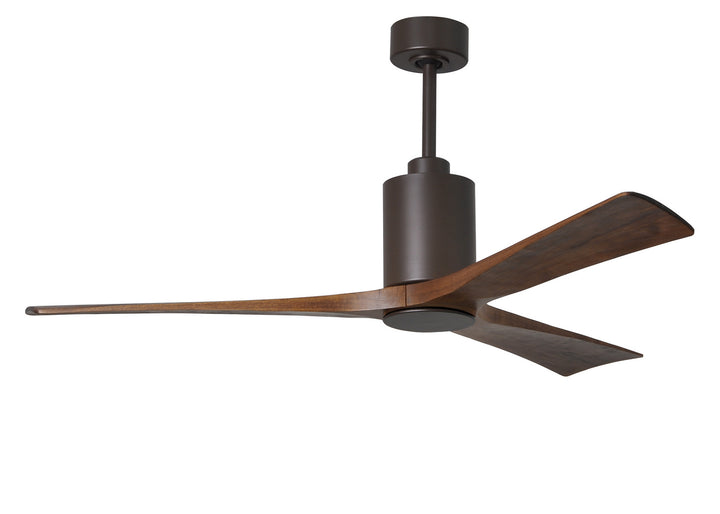 Matthews Fan Company Patricia PA3-TB-WA-60 Ceiling Fan 60 - Textured Bronze, Walnut Tone/