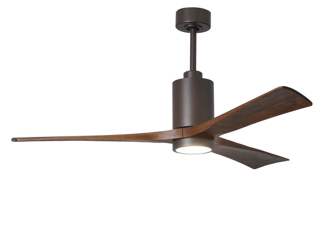 Matthews Fan Company Patricia PA3-TB-WA-60 Ceiling Fan 60 - Textured Bronze, Walnut Tone/