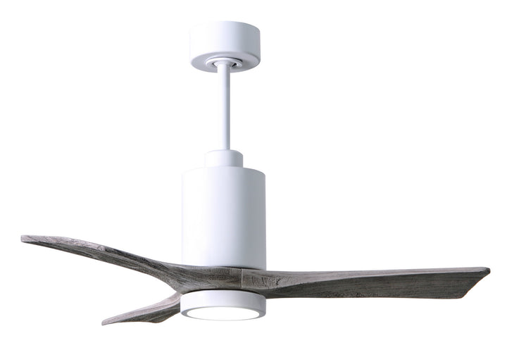 Matthews Fan Company Patricia PA3-WH-BW-42 Ceiling Fan 42 - Gloss White, Barnwood Tone/