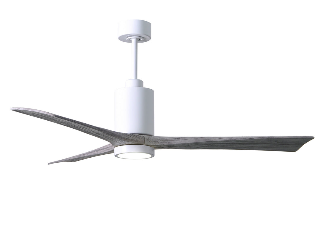 Matthews Fan Company Patricia PA3-WH-BW-60 Ceiling Fan 60 - Gloss White, Barnwood Tone/