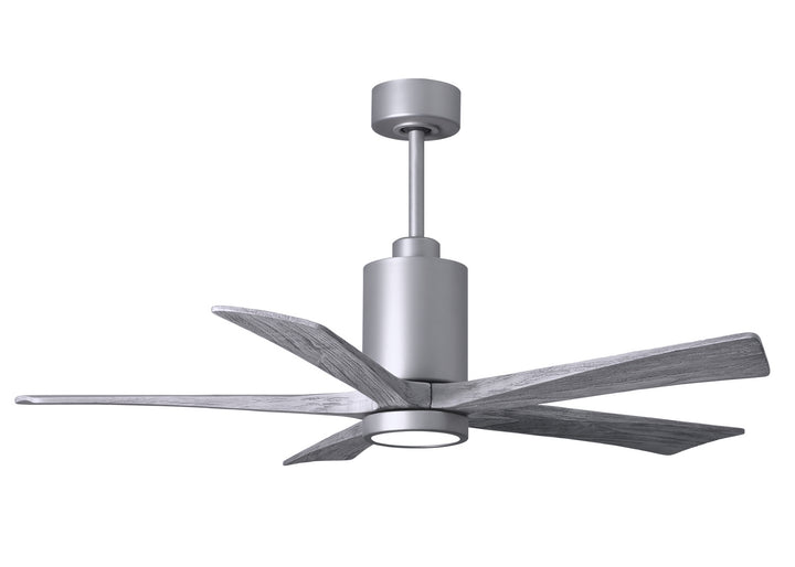 Matthews Fan Company Patricia PA5-BN-BW-52 Ceiling Fan 52 - Brushed Nickel, Barnwood Tone/