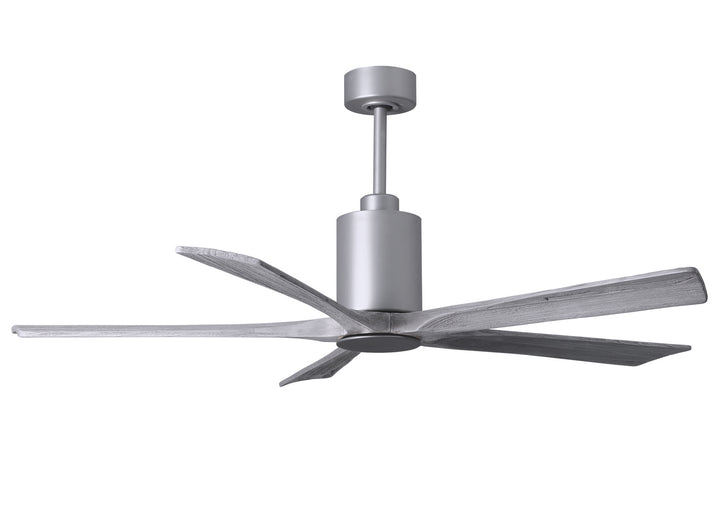 Matthews Fan Company Patricia PA5-BN-BW-60 Ceiling Fan 60 - Brushed Nickel, Barnwood Tone/