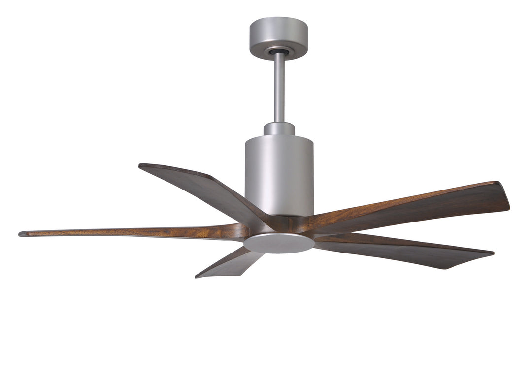 Matthews Fan Company Patricia PA5-BN-WA-52 Ceiling Fan 52 - Brushed Nickel, Walnut Tone/