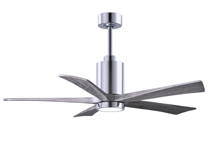 Matthews Fan Company Patricia PA5-CR-BW-52 Ceiling Fan 52 - Polished Chrome, Barnwood Tone/