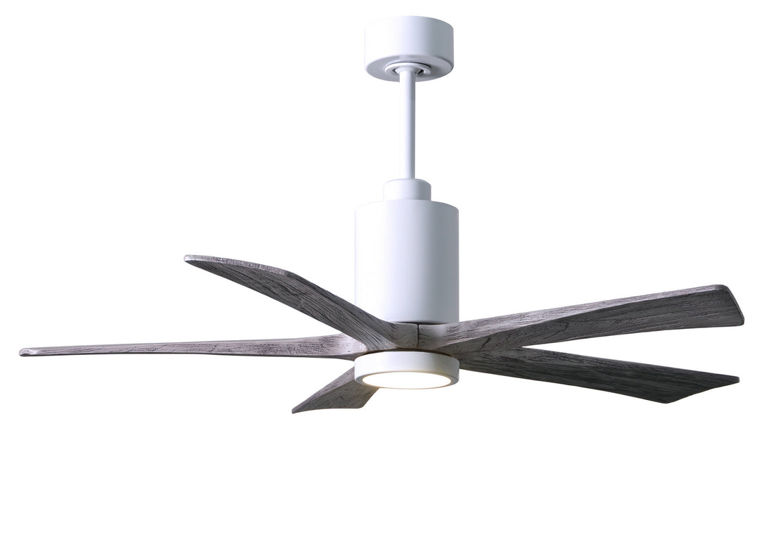 Matthews Fan Company Patricia PA5-WH-BW-52 Ceiling Fan 52 - Gloss White, Barnwood Tone/