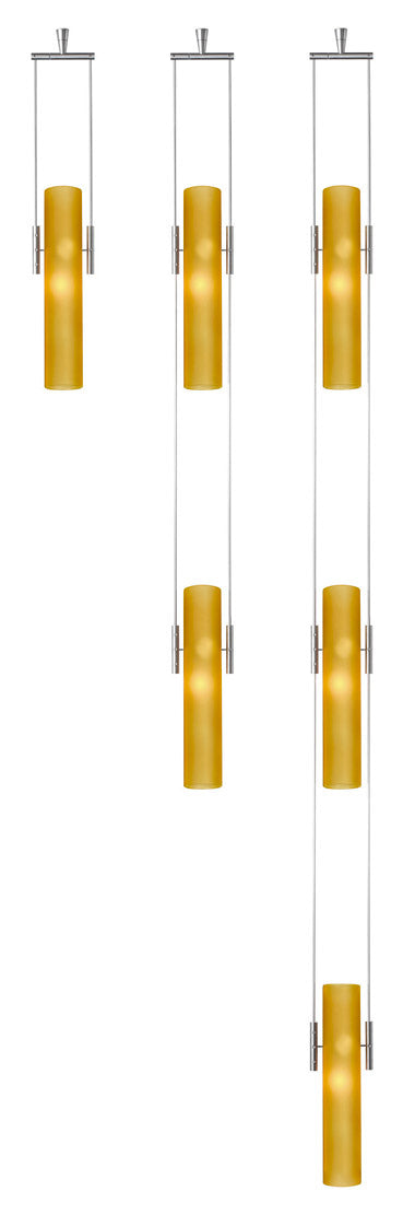 Stone Top 3 CH5073AMSNX2C Chandelier Light - Satin Nickel