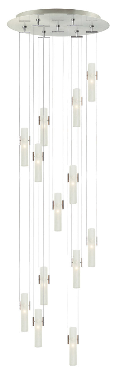 Stone Top 13 CH5077FRSNX2 Chandelier Light - Satin Nickel