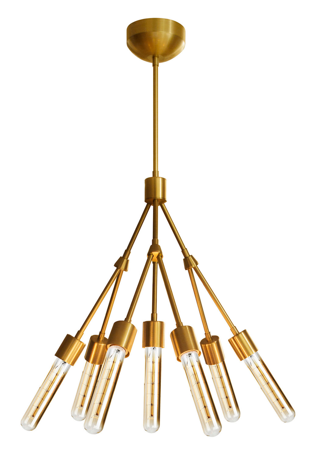 Stone Stilt CH550BBRT6B Chandelier Light - Brushed Brass