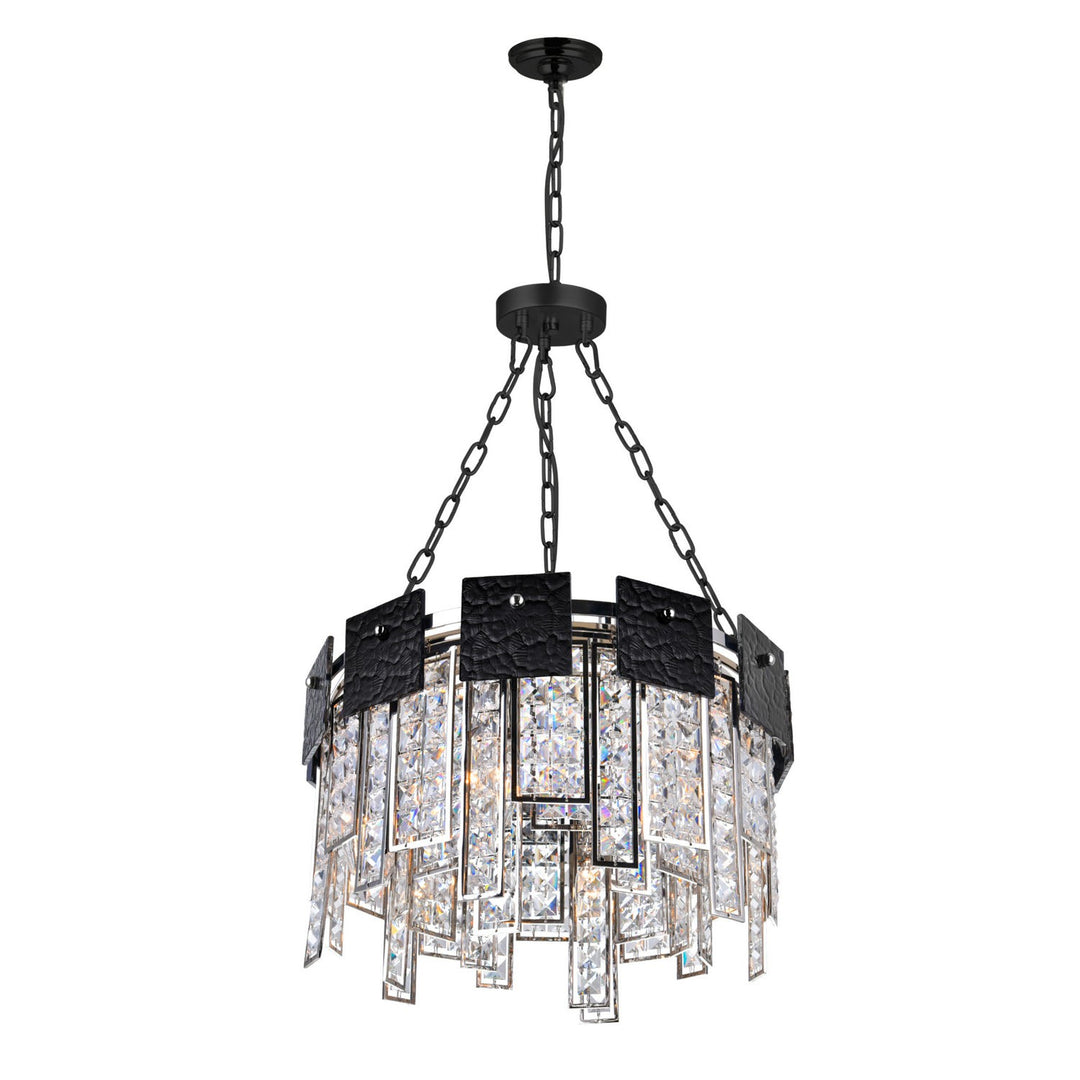 CWI Glacier 1099p16-6-613 Chandelier Light - Polished Nickel