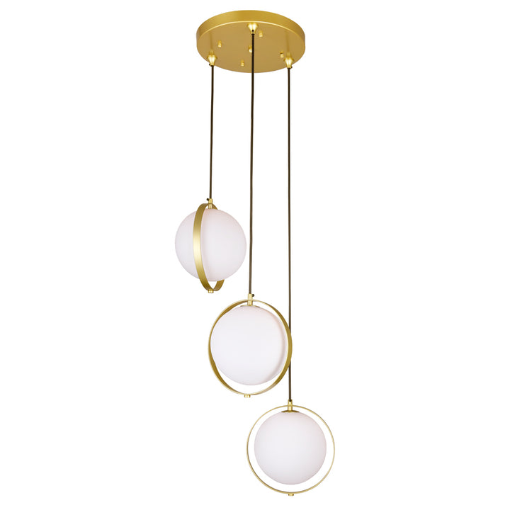 CWI Da Vinci 1153p16-3-169 Pendant Light - Medallion Gold