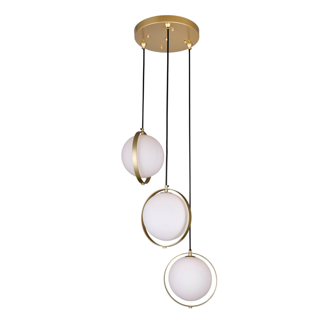 CWI Da Vinci 1153p16-3-169 Pendant Light - Medallion Gold