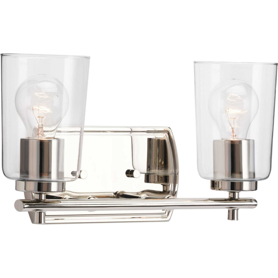 Progress Adley P300155-104 Bath Vanity Light 14 in. wide - Polished Nickel