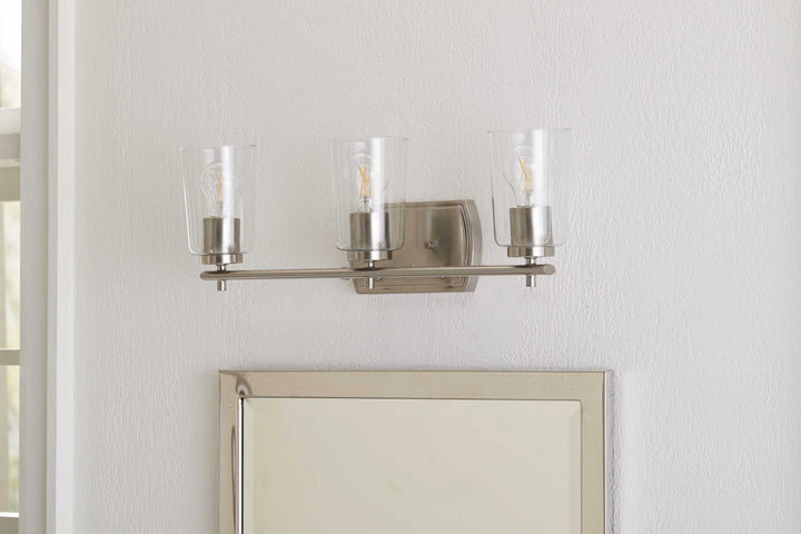 Progress Adley P300156-009 Bath Vanity Light 23 in. wide - Brushed Nickel