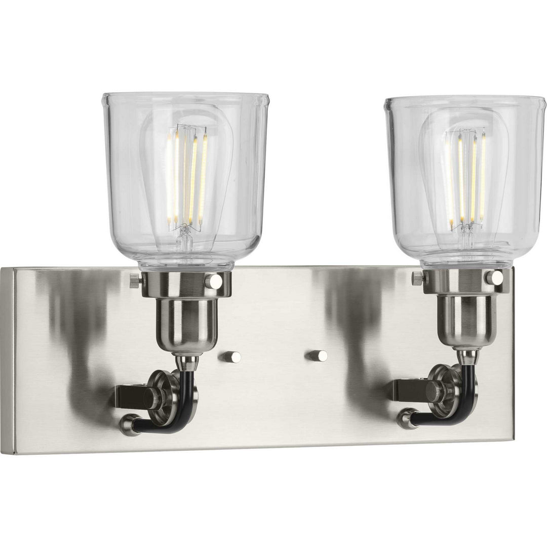 Progress Rushton P300227-009 Bath Vanity Light 16 in. wide - Brushed Nickel