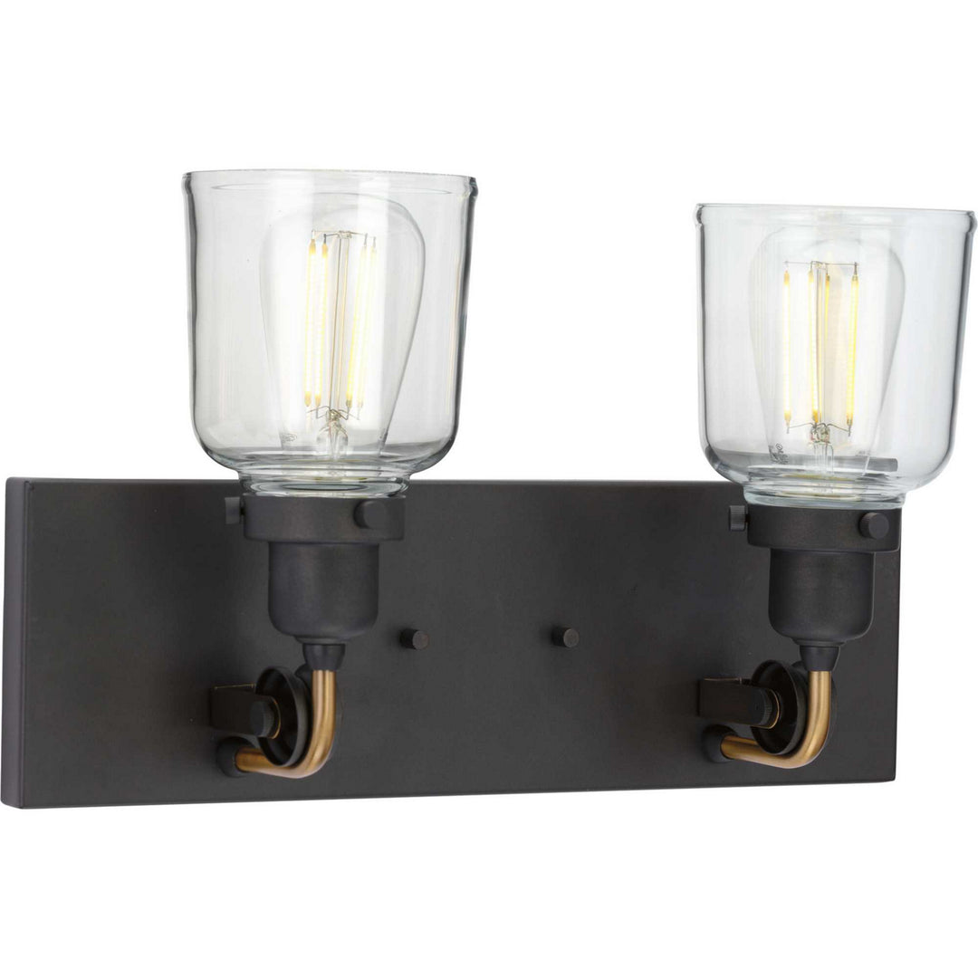Progress Rushton P300227-143 Bath Vanity Light 16 in. wide - Graphite